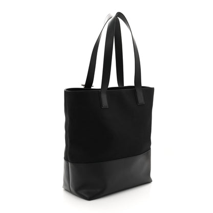 Alexander McQueen Canvas Calfskin T-Bar Shopping Bag Black 3 of 9