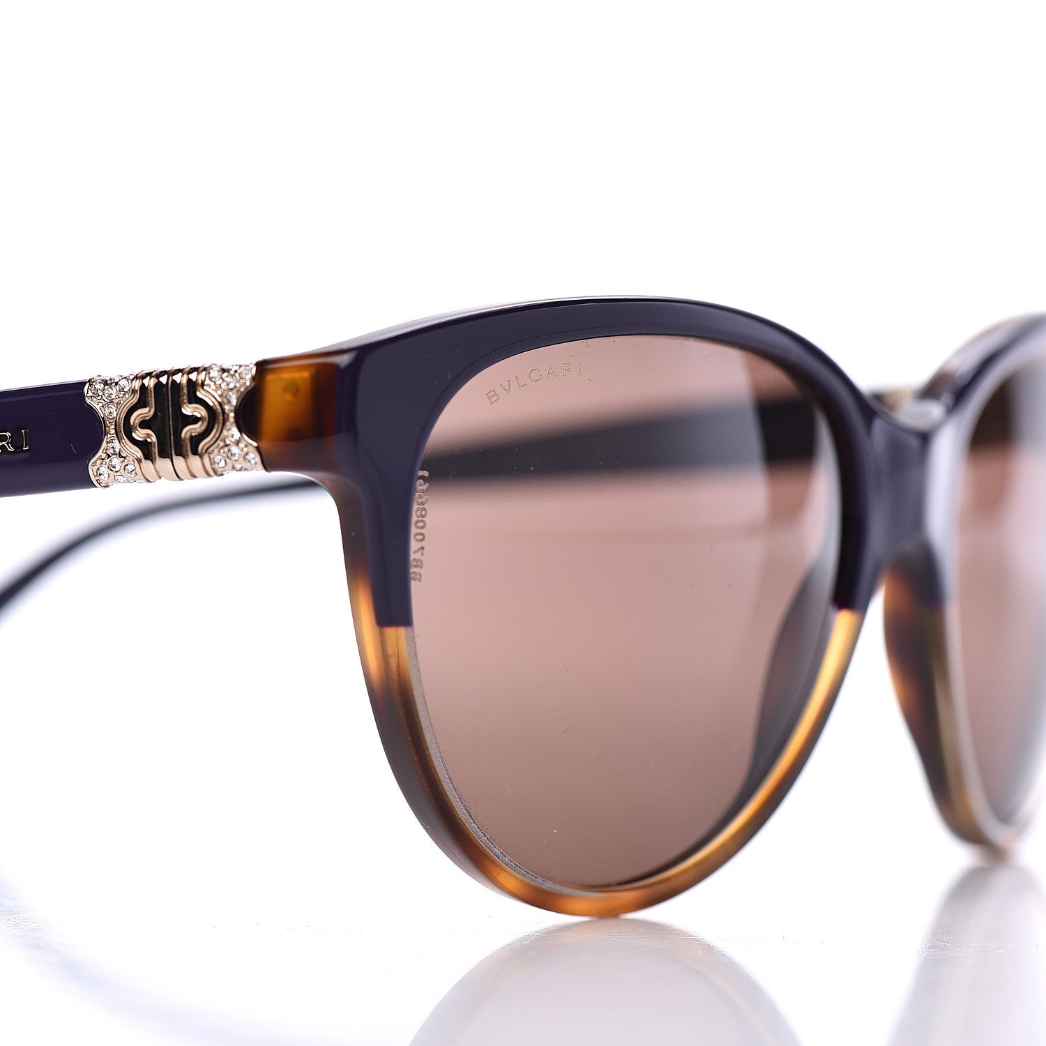 Bulgari BVLGARI Cat Eye 8166-B Sunglasses Blue Tortoise 7 of 8