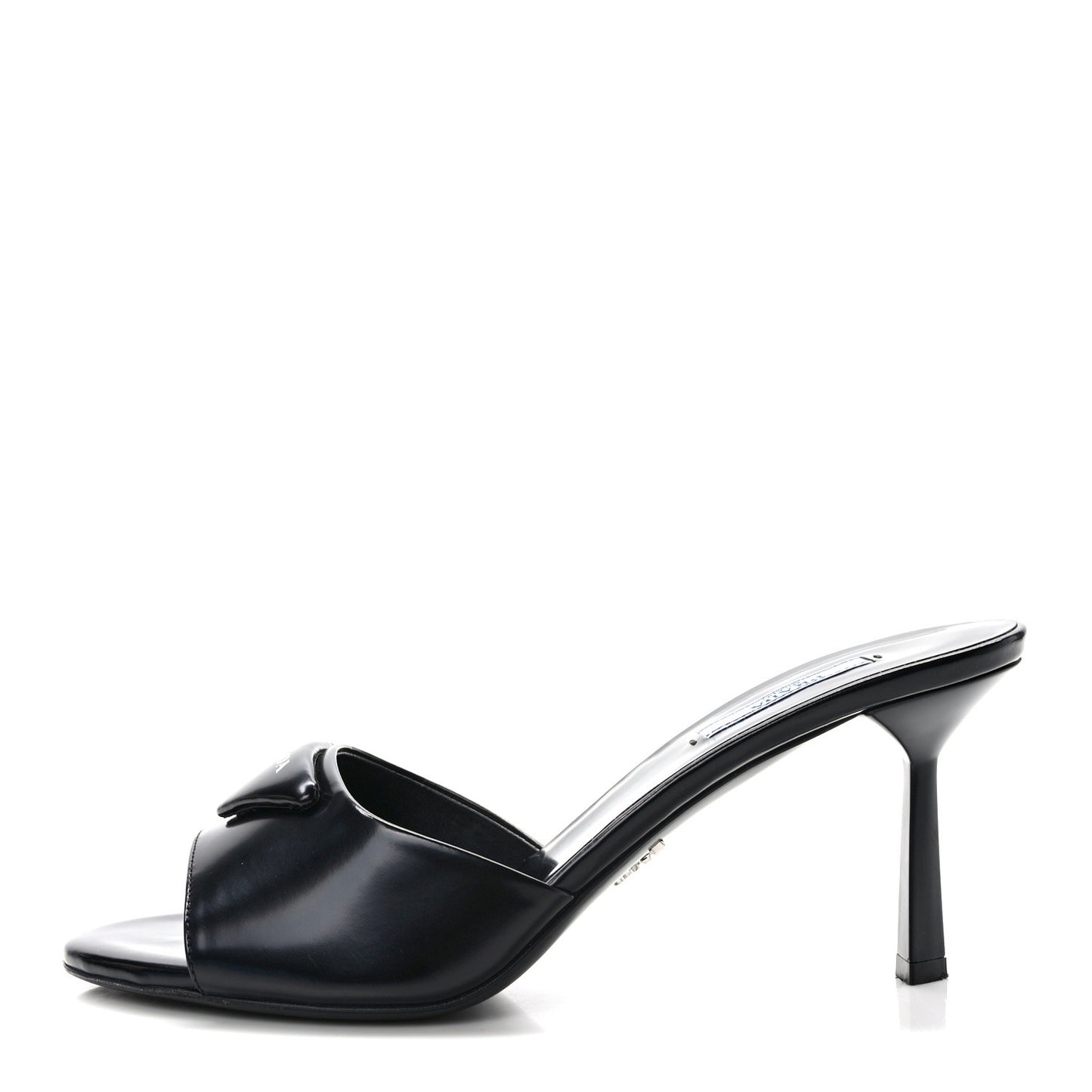 Spazzolato Logo 75mm Slide Sandals 40 Black