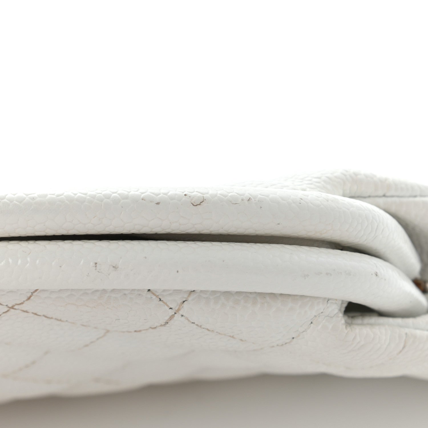 Chanel Caviar Quilted Timeless Clutch White 13 of 16
