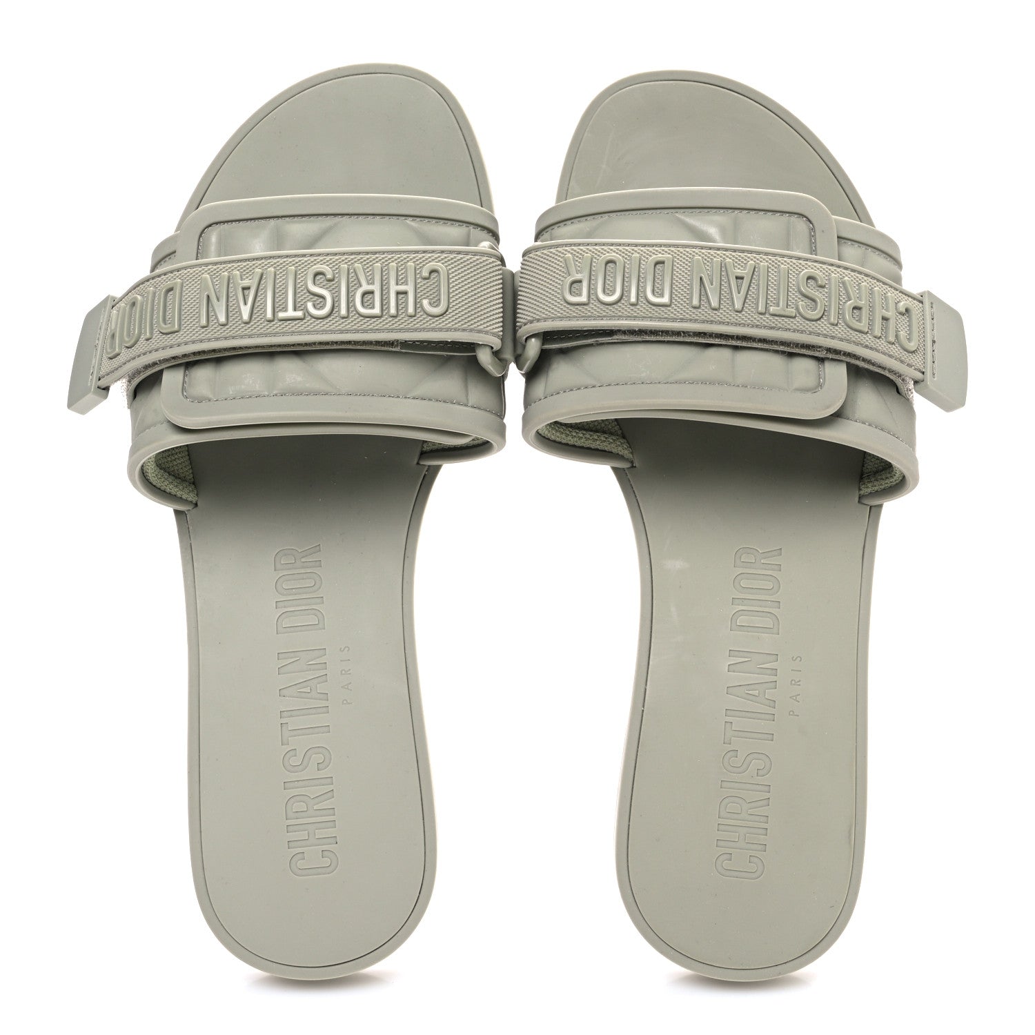 Christian Dior Rubber Macrocannage Dio(r)evolution Slide Sandals