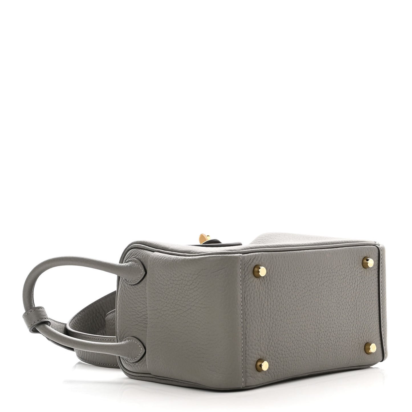 Taurillon Clemence Mini Lindy 20 Gris Meyer