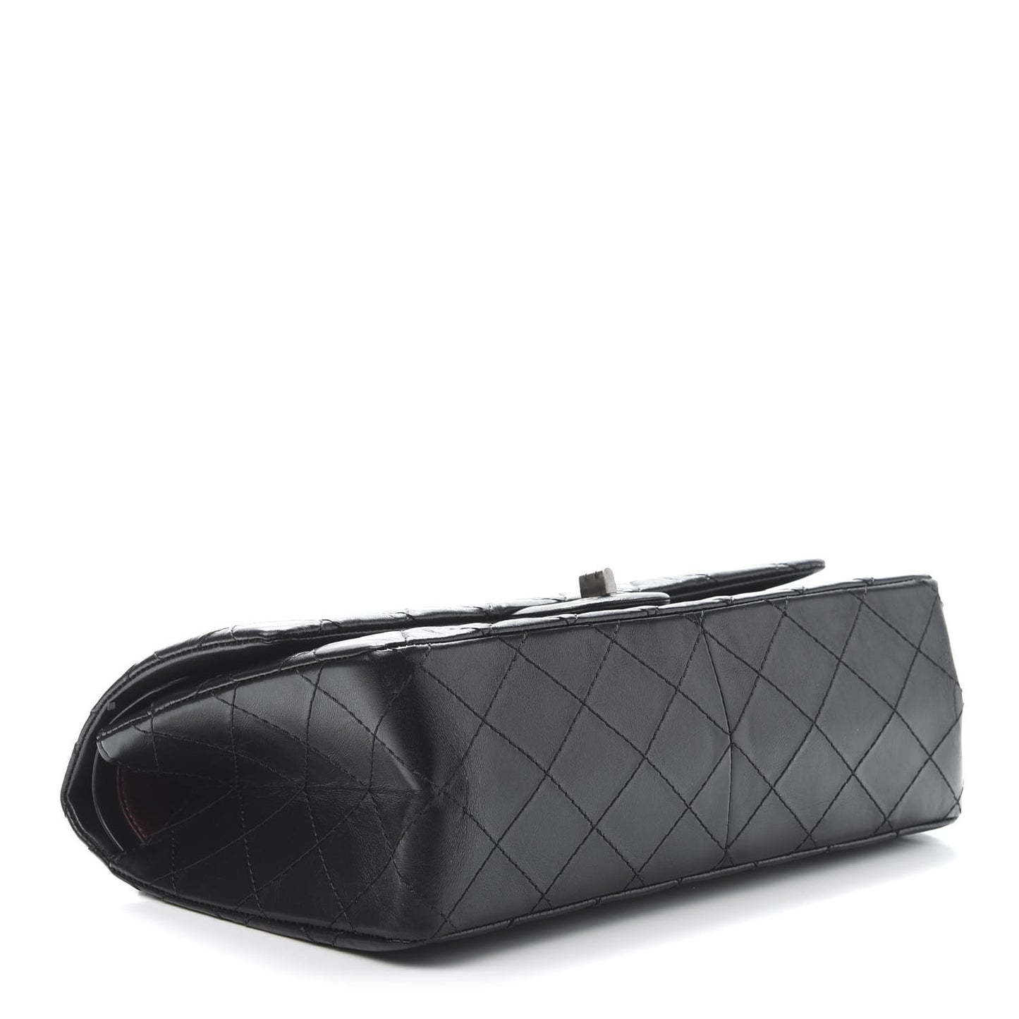 Aged Calfskin Quilted 2.55 Reissue 226 Flap Black