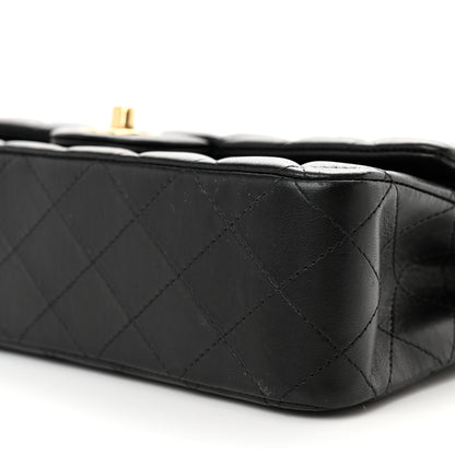 Chanel Lambskin Quilted Medium Double Flap Black 10 of 15