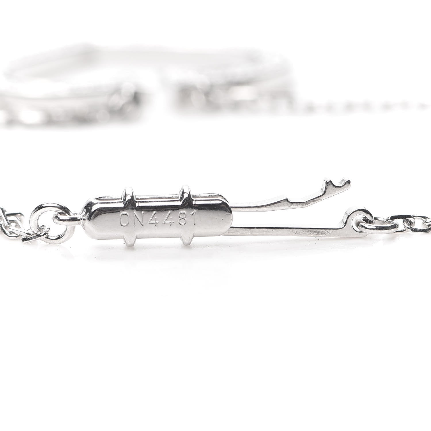 Cartier 18K White Gold Diamond Large Hearts and Symbols Pendant Necklace 6 of 6