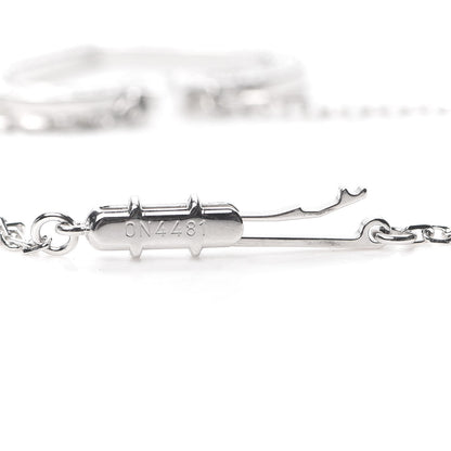 Cartier 18K White Gold Diamond Large Hearts and Symbols Pendant Necklace 6 of 6