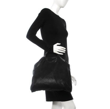 Stella McCartney Shaggy Deer Falabella Fold Over Tote Black 2 of 8