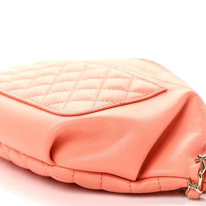 Chanel Lambskin Quilted Bi Waist Bag Fanny Pack Orange 9 of 10