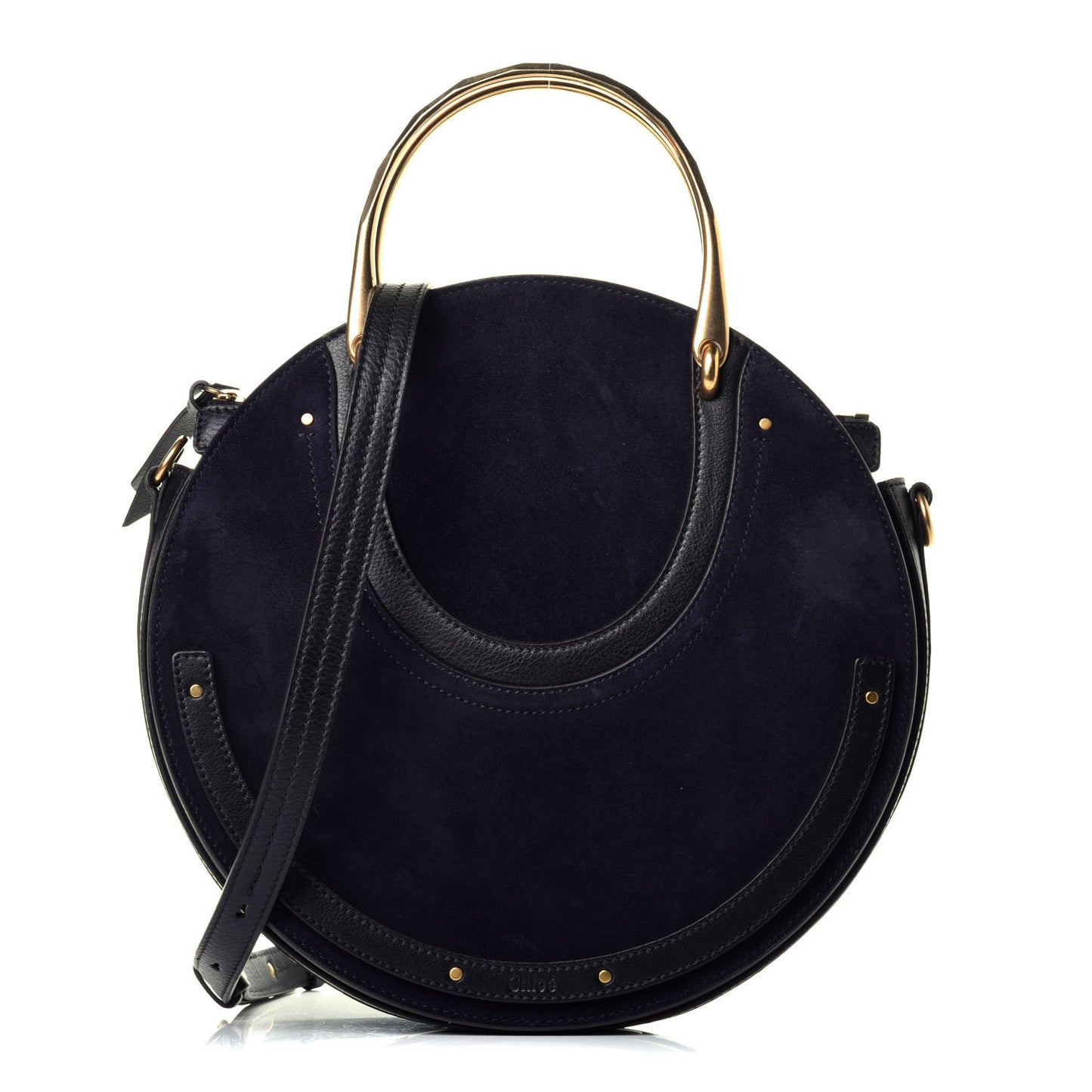 Calfskin Suede Medium Pixie Bag Full Blue