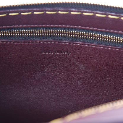 Celine Smooth Calfskin Small Edge Shoulder Bag Burgundy 6 of 13