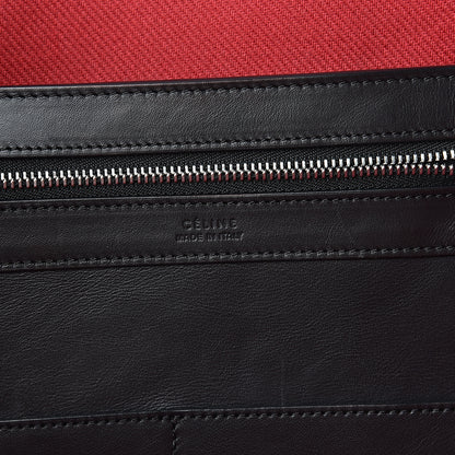 Celine Canvas Striped Medium Belt Cabas Phantom Red White 5 of 8