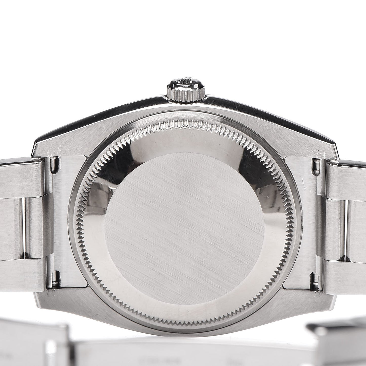 Stainless Steel 18K White Gold Diamond 34mm Oyster Perpetual Date Watch Silver 115234