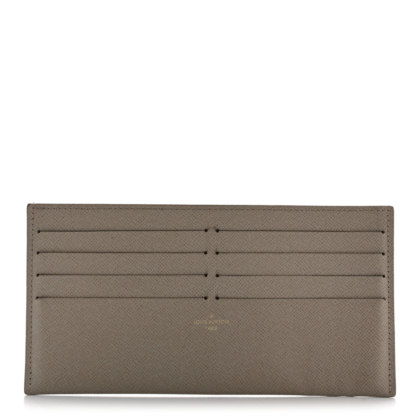 Calfskin Felicie Chain Wallet Card Holder Insert Tourterelle
