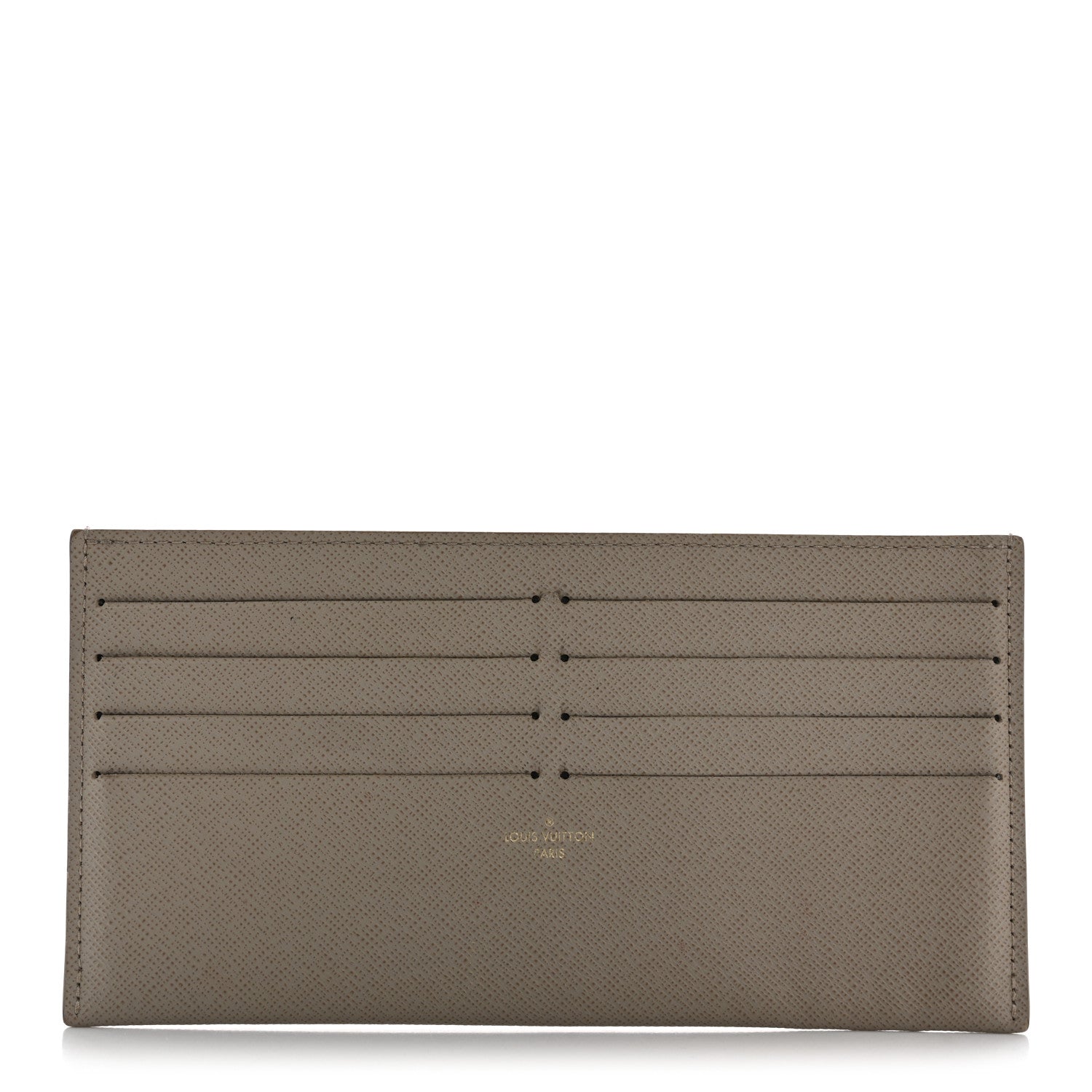 Louis Vuitton Calfskin Felicie Chain Wallet Card Holder Insert Tourterelle 1 of 11