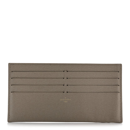 Louis Vuitton Calfskin Felicie Chain Wallet Card Holder Insert Tourterelle 1 of 11