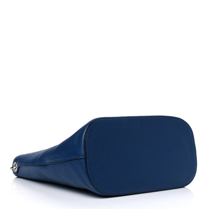 Prada Vitello Phenix Logo Hobo Bluette 3 of 4