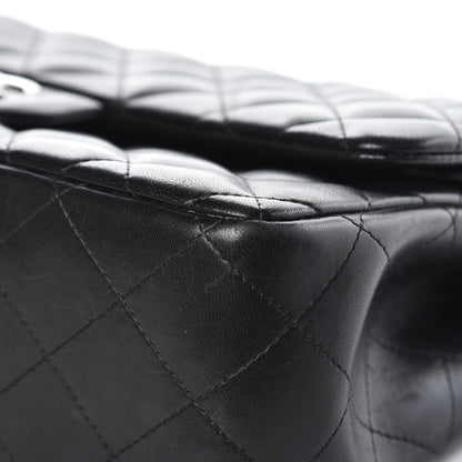 Chanel Lambskin Quilted Jumbo Double Flap Black 11 of 12