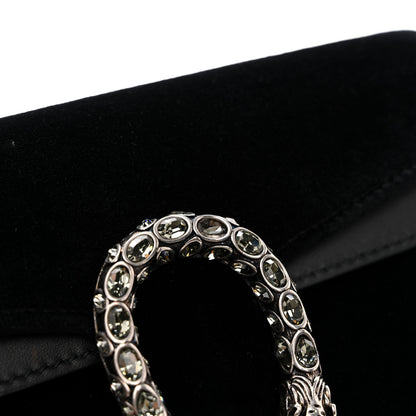 Gucci Suede Super Mini Dionysus Shoulder Bag Black 10 of 10