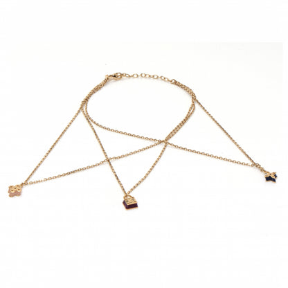 Louis Vuitton Sweet Charms Tiered Necklace Gold 1 of 4