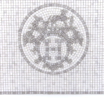 Hermes Porcelain Mosaique Au 24 Sushi Plate Platine 4 of 5