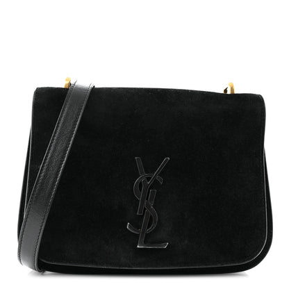 Saint Laurent Suede Small Spontini Saddle Bag Black 1 of 13