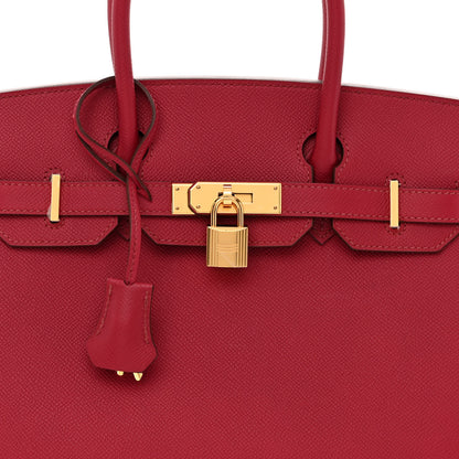 Hermes Madame Calfskin Birkin Sellier 30 Rouge Grenat 8 of 11