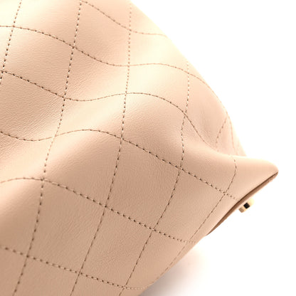 Chanel Calfskin Large Serial Shopper Tote Beige 11 of 12