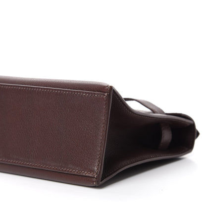 Hermes Evergrain Kelly Pochette Clutch Havane 7 of 10