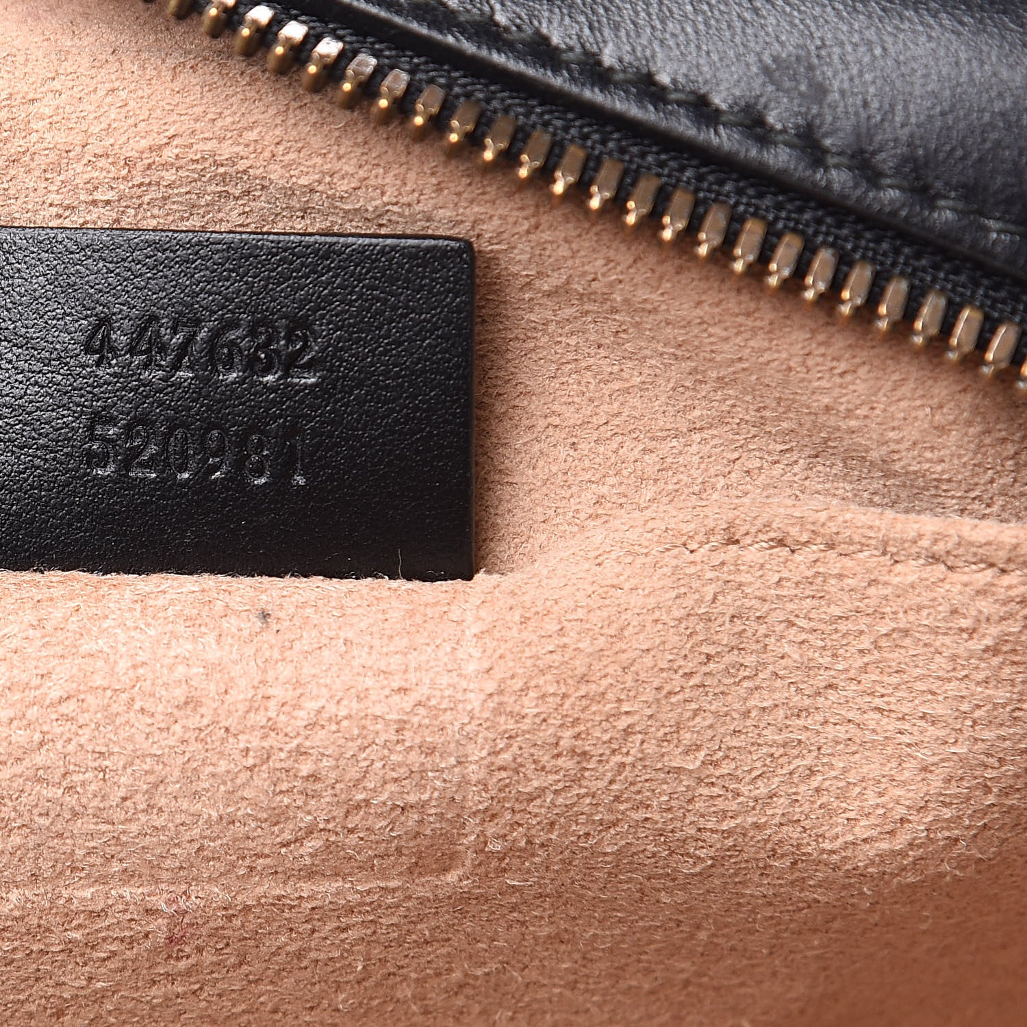 Gucci Calfskin Matelasse Small GG Marmont Chain Shoulder Bag Black 7 of 13
