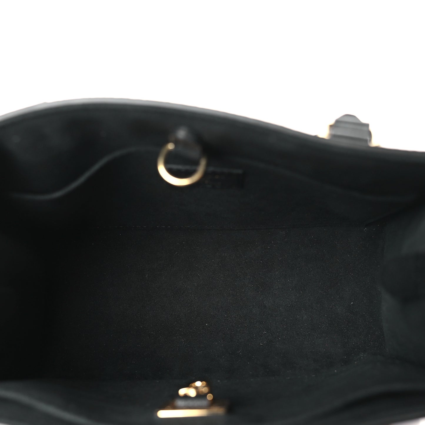 Calfskin Lock & Go Tote Black
