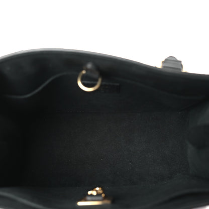 Louis Vuitton Calfskin Lock & Go Tote Black 5 of 11