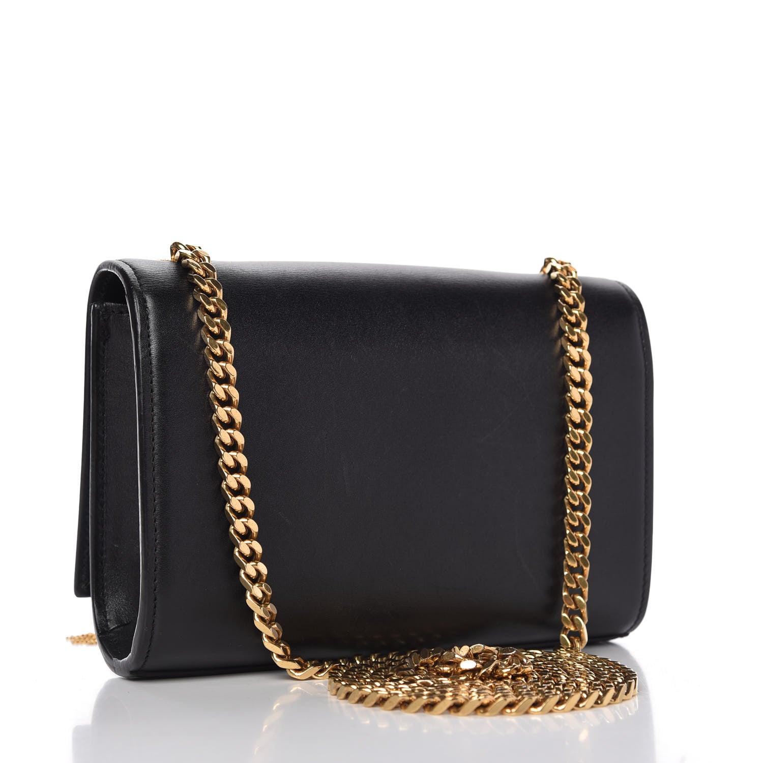 Saint Laurent Calfskin Small Classic Monogram Kate Tassel Satchel Black 3 of 9