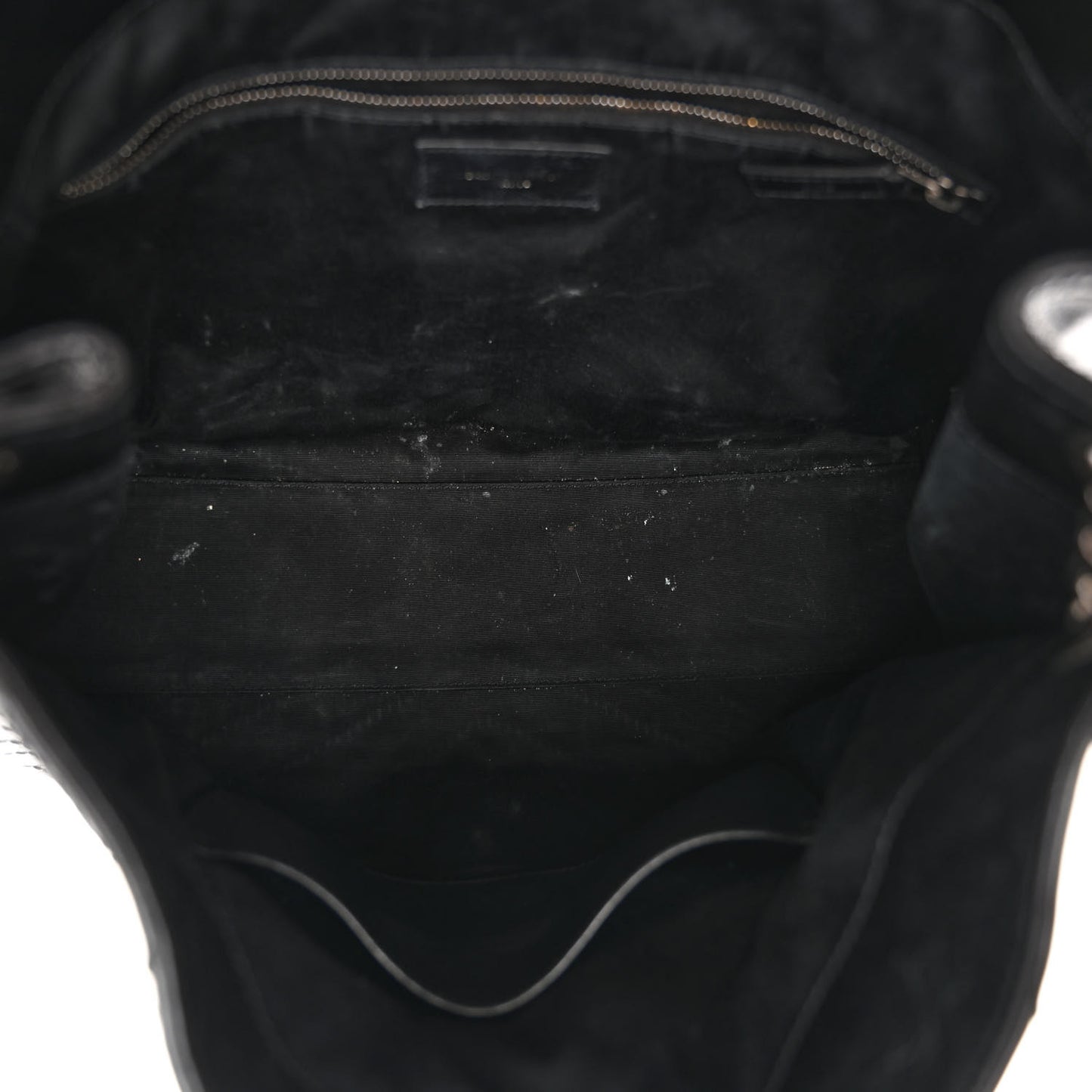 Crinkled Calfskin Matelasse Monogram Niki Shopper Tote Black