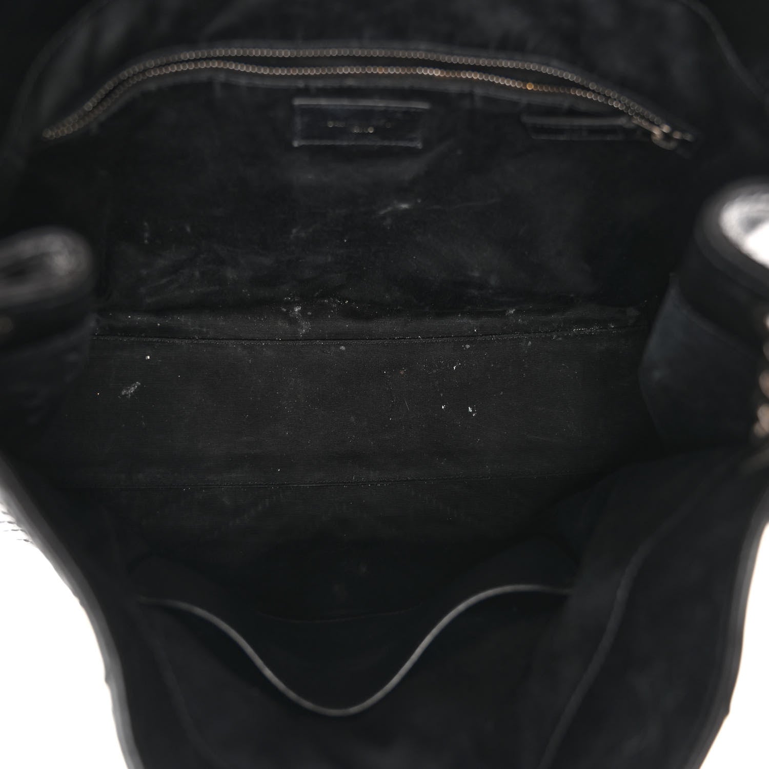 Saint Laurent Crinkled Calfskin Matelasse Monogram Niki Shopper Tote Black 5 of 9