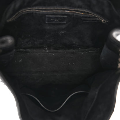 Saint Laurent Crinkled Calfskin Matelasse Monogram Niki Shopper Tote Black 5 of 9