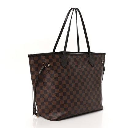 Louis Vuitton Damier Ebene Neo Neverfull MM Rose Ballerine 4 of 13