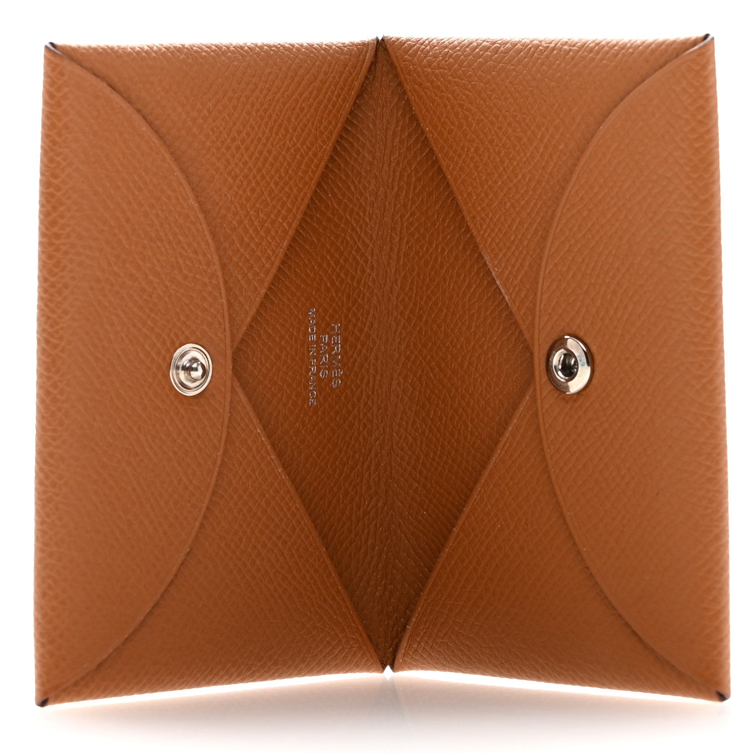 Hermes Epsom Calvi Card Case Gold 4 of 8