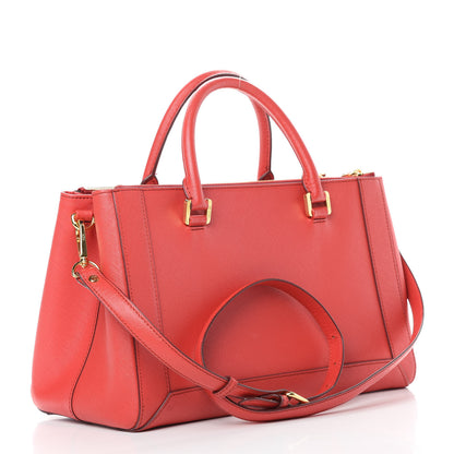 MCM Saffiano Nuovo Tote Hot Coral 3 of 13