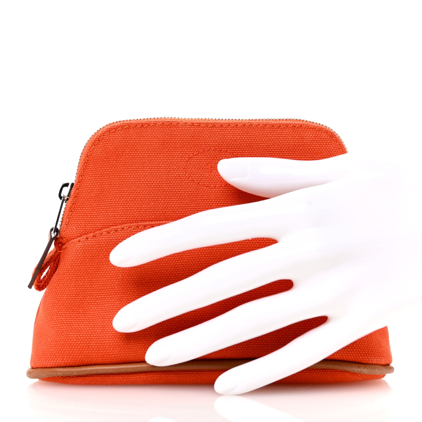 Cotton Canvas Mini Mini Bolide Travel Cosmetic Pouch Feu