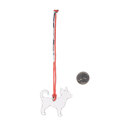 Hermes Togo Epsom Petit H Chihuahua Bag Charm White Vert Bosphore 2 of 3