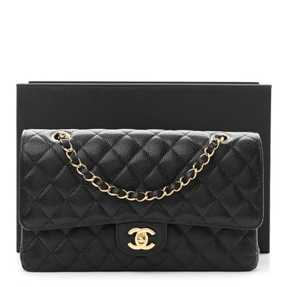 Chanel Caviar Quilted Medium Double Flap Black 10 of 10