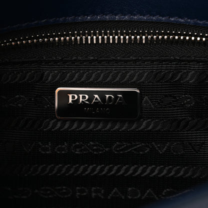 Prada Saffiano Vernice Flap Chain Crossbody Bag Royal 6 of 9