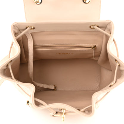 Chanel Caviar Quilted Business Affinity Backpack Beige 5 of 10