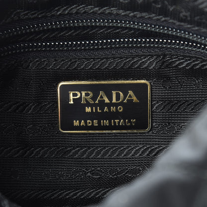 Prada Nylon Tessuto Impuntu Quilted Shoulder Bag Black 6 of 14