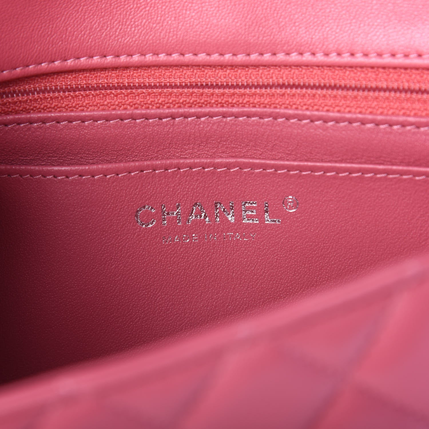 Chanel Lambskin Quilted Mini Rectangular Flap Pink 5 of 9