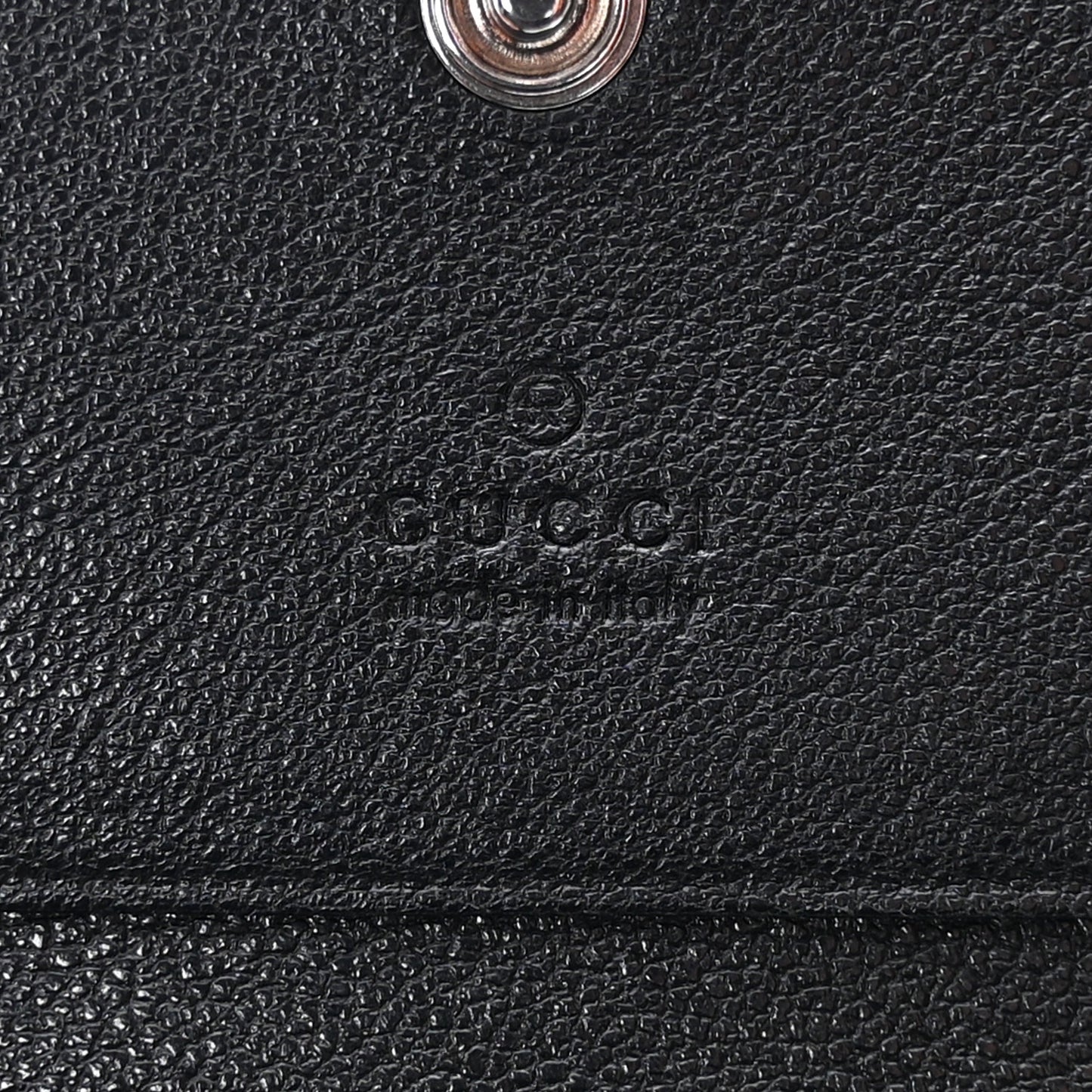Sakai Be Green Calfskin Diagonal Stitched Blondie Card Case Wallet Black