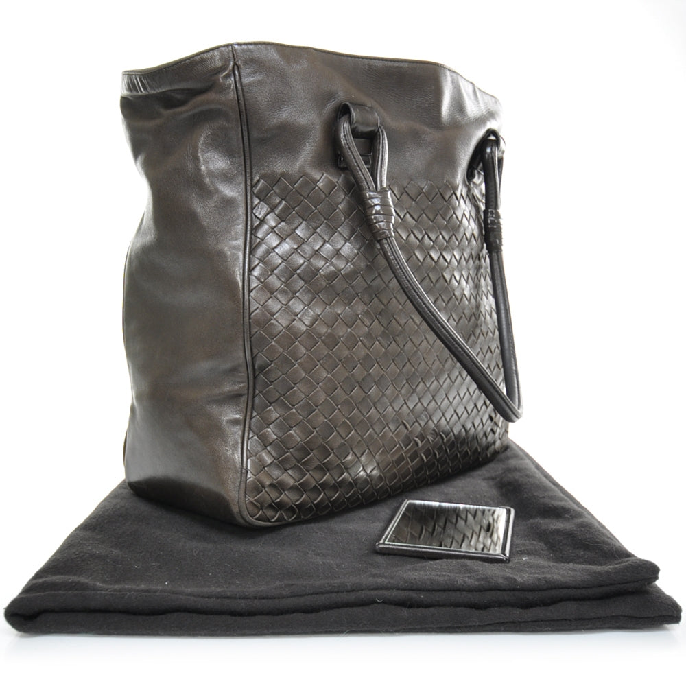 Nappa Intrecciato Tote Ebano