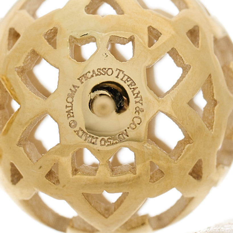 18K Yellow Gold Paloma Picasso Marrakesh Ball Earrings