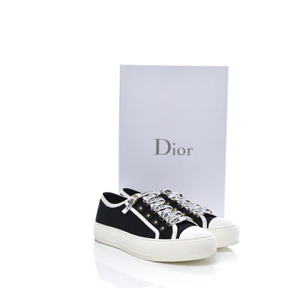 Christian Dior Canvas Walk'N'Dior Low Top Sneakers 37.5 Black 13 of 13