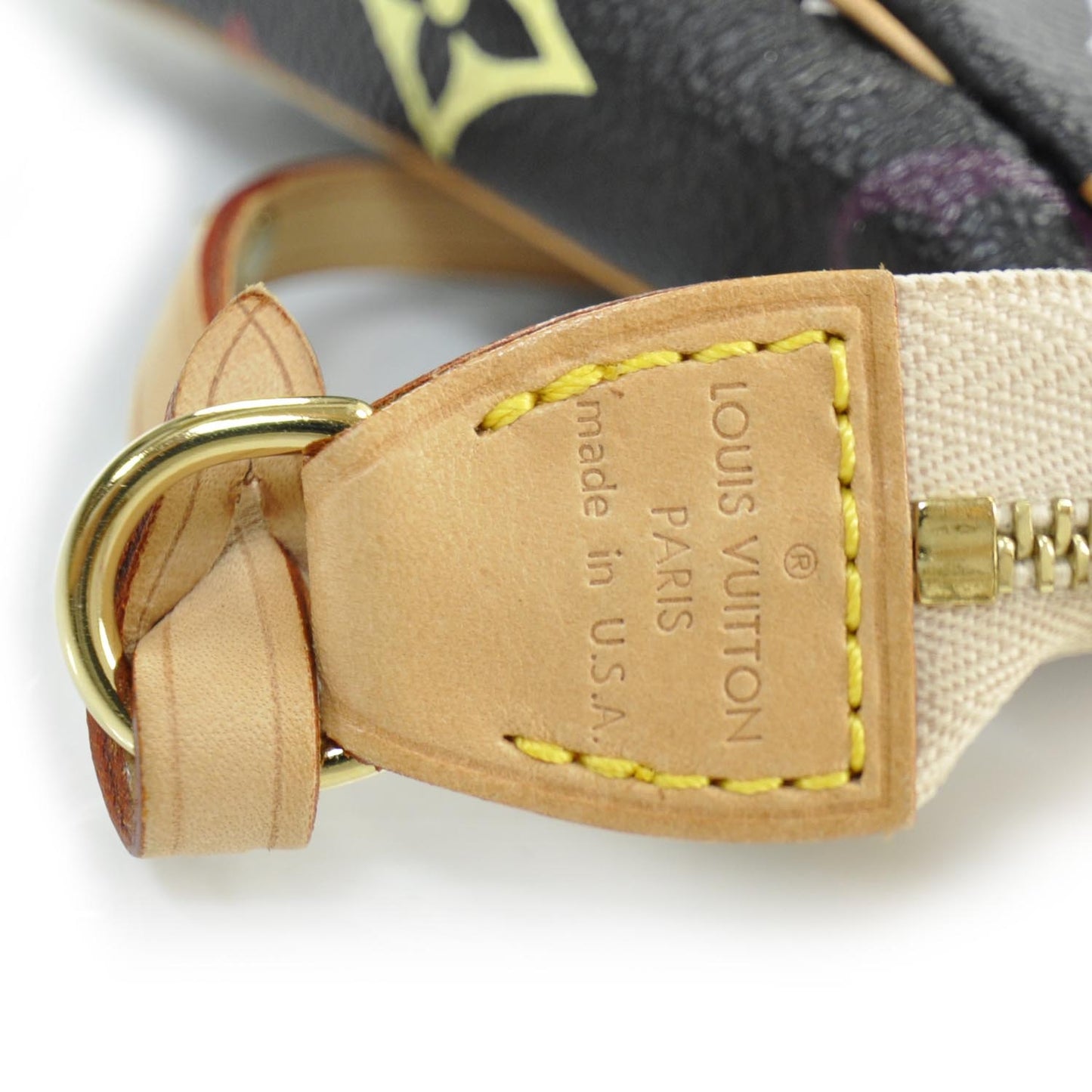 Monogram Multicolor Pochette Accessories Black